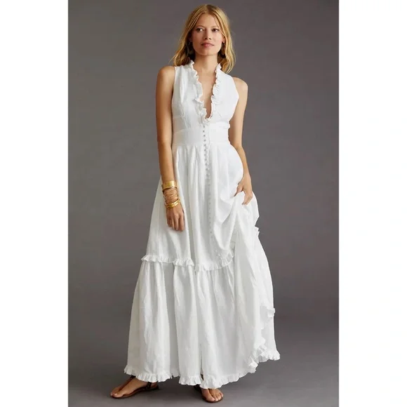 Anthropologie | Dresses | Anthropologie Joslin Vneck Maxi Dress | Poshmark